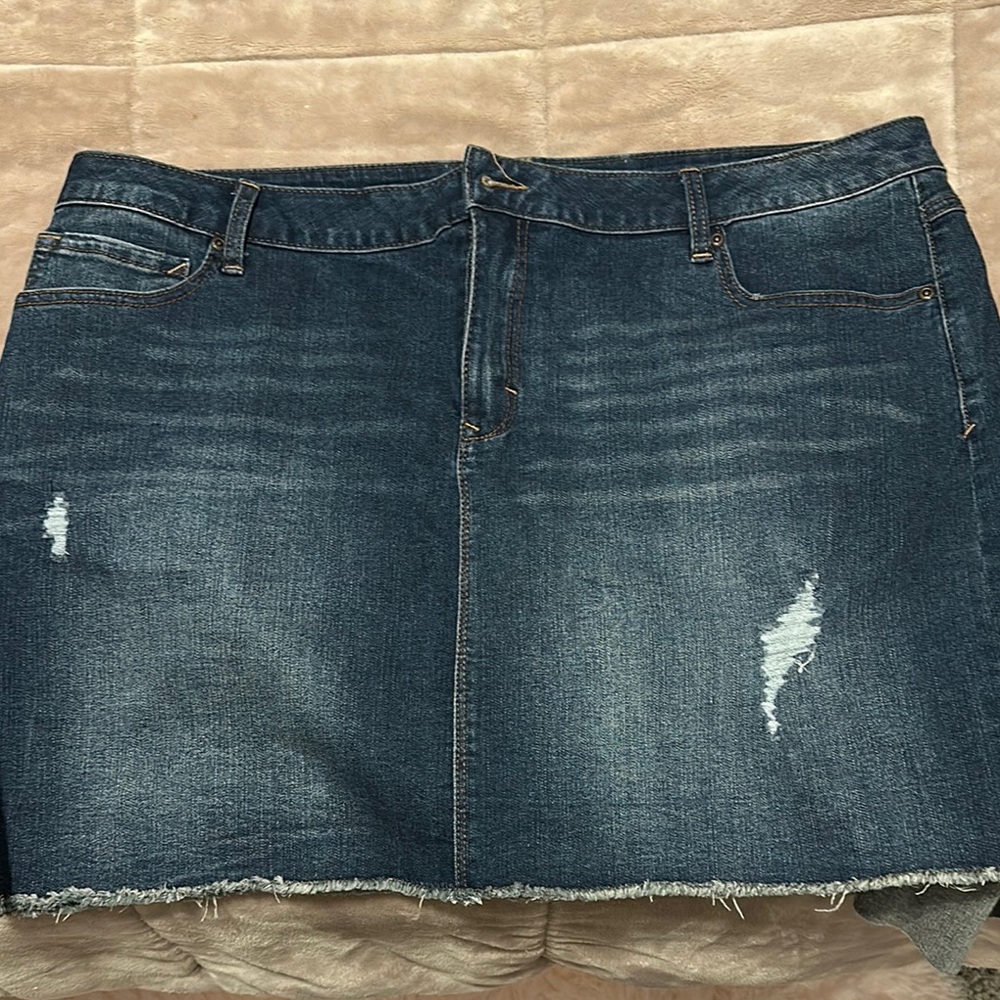 Sky Blue Mini Pencil Skirt Casual